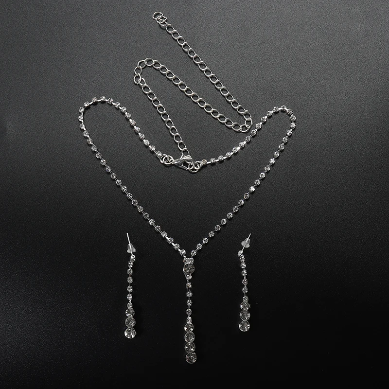 Женский винтажный комплект украшений имитация жемчужина в стиле панк стразы