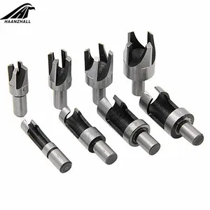 Набор сверл с заглушкой для древесины, набор сверл из углеродистой стали с хвостовиком 10 мм, 8 шт.компл., 58, 12, 38, 14 дюйма, 6101316 мм