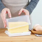 Пластиковый прозрачный контейнер для масла, коробка для масла, сыра, поднос, посуда с вилкой, ложкой, герметичная коробка для торта, десерта, тарелка для масла