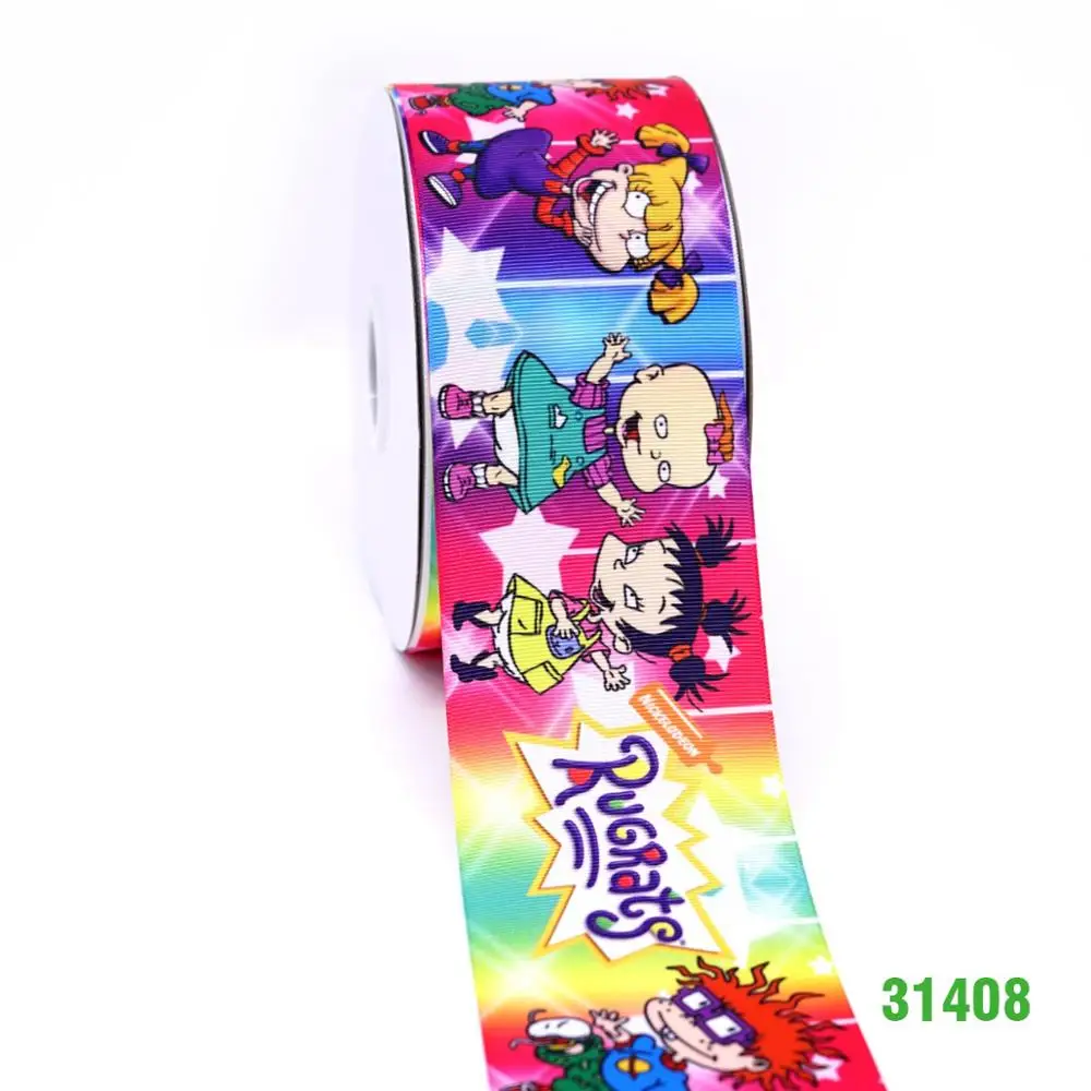31408 50 ярдов мультфильм напечатанный grosgrain ленты 31408 - Цвет: 31408