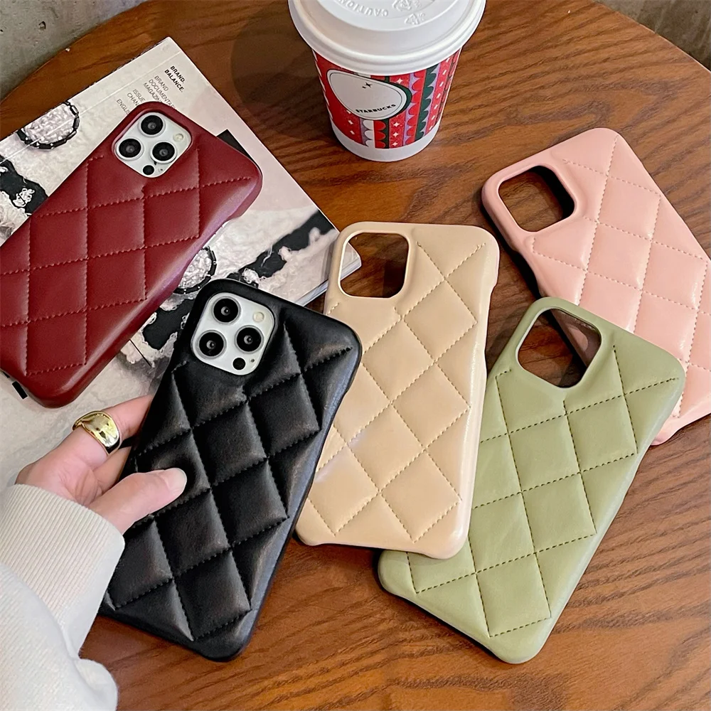 

High Quality Luxury Genuine Cowhide Leather Card Slot Lambskin Case Cover For Iphone 13 12 Mini 11 Pro XS Max XR X 8 7 Plus Case