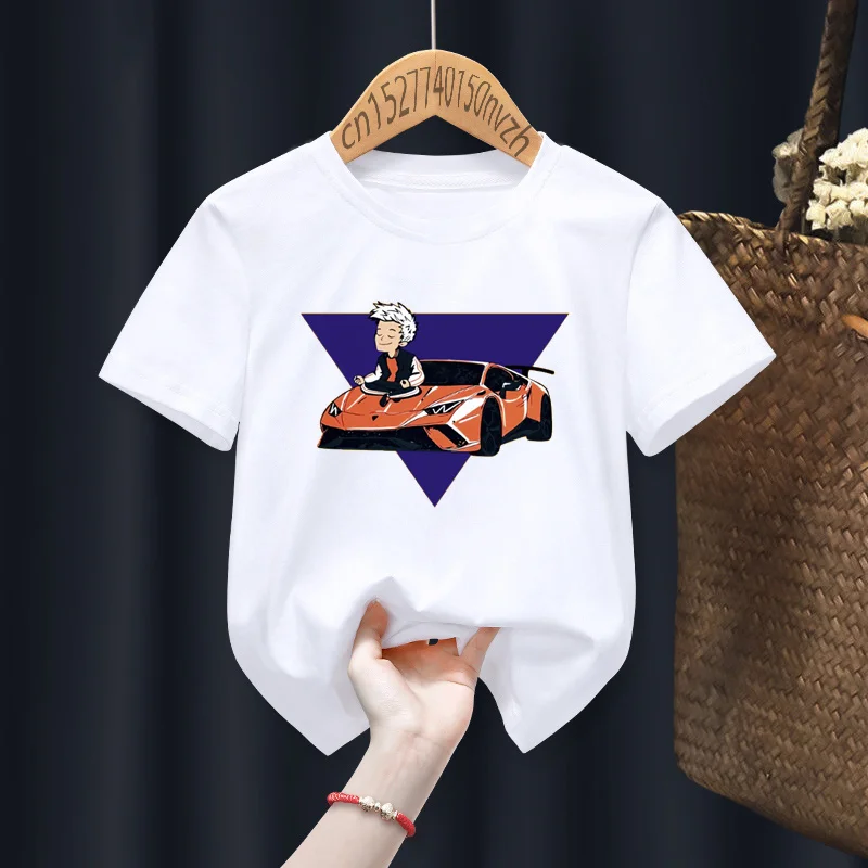 Camisetas con estampado de Merch A4 Lamba para ni&ntilde;os, conjunto de ropa familiar informal, Tops de moda para ni&ntilde;os y ni&ntilde;as, 100%-4