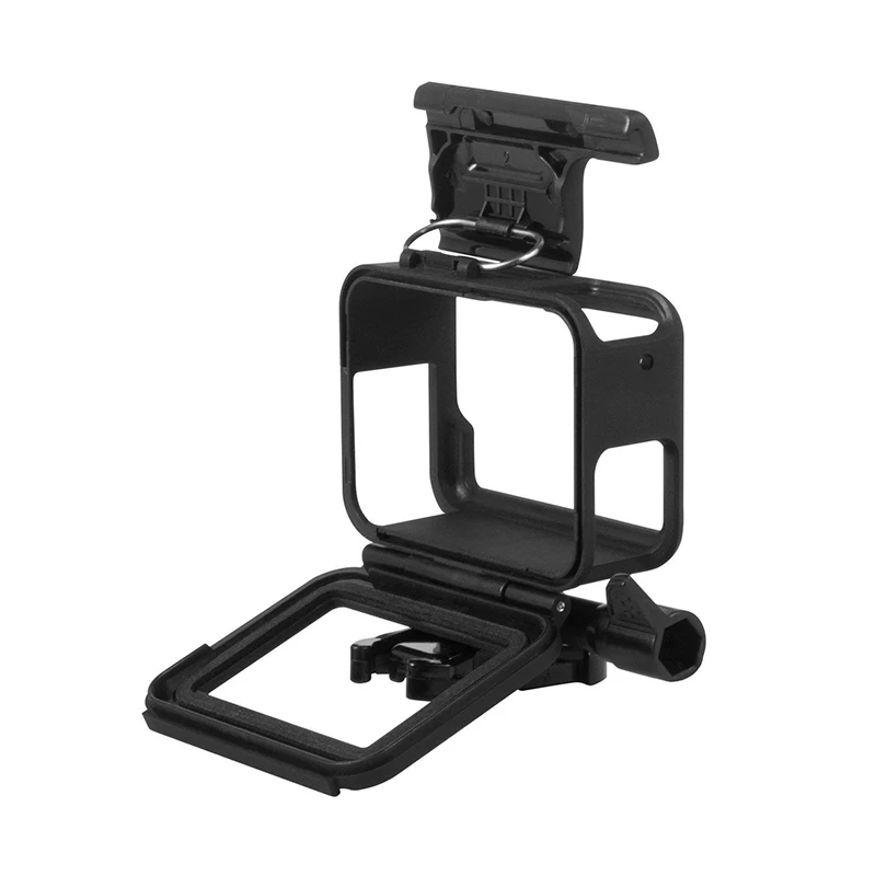 Для Go Pro аксессуар защитная рамка чехол Корпус клетка ж/крышка объектива Крышка для GoPro Hero 5 6 7 черная Экшн-камера