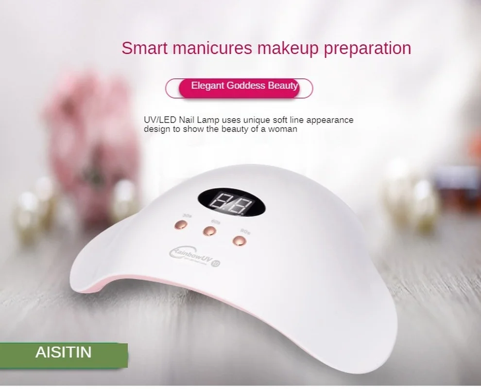 

Nail Lamp 36W mini Nail Dryer UV GEL Curing Light LED Lamp Portable USB Interface Very Convenient for Home Use