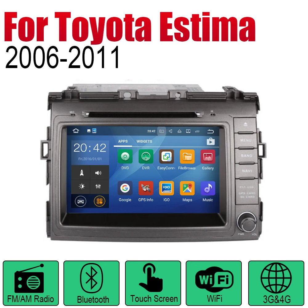 ZaiXi Android автомобильный Радио Стерео GPS навигация для Toyota Estima 2006 ~ 2011 Bluetooth wifi 2din