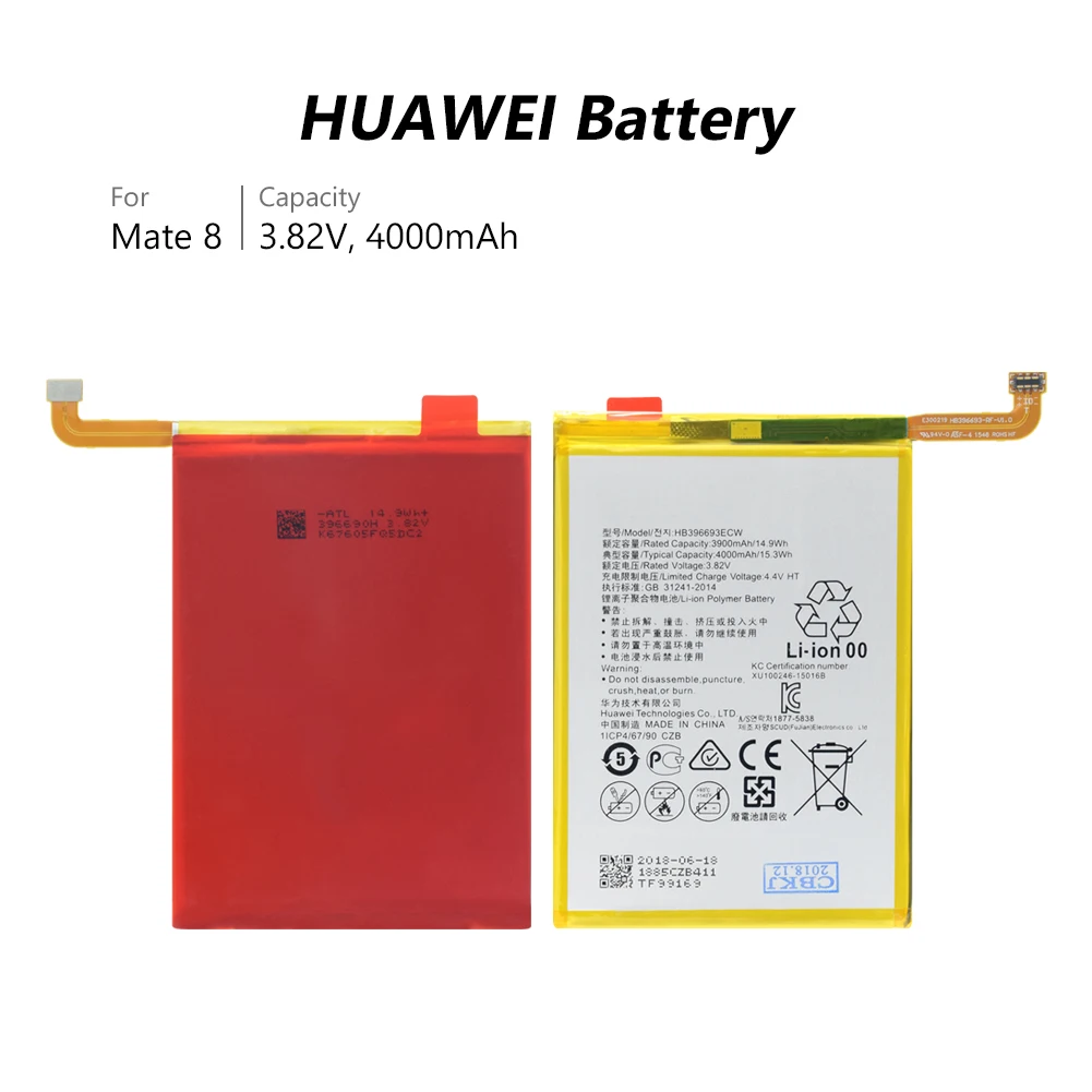 4000 мА/ч литий HB396693ECW Аккумулятор для Huawei Mate 8 NXT CL00 AL10 L09 TL00 DL00 L29 + Инструменты