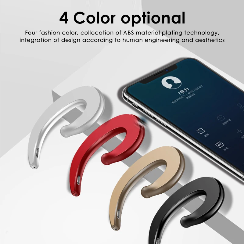 

Y12 Bone Conduction Earphone Bluetooth 4.1 Sports Driving Stereo Noise-reduction Sound Waterproof Earphone For Samsung Xiaomi