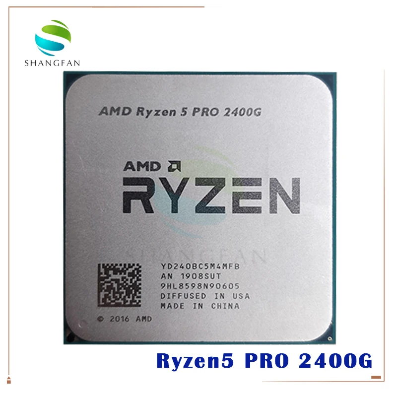 AMD Ryzen 5 PRO 2400G -R5 3 6 ГГц четырехъядерный Восьмиядерный процессор 65 Вт Процессор
