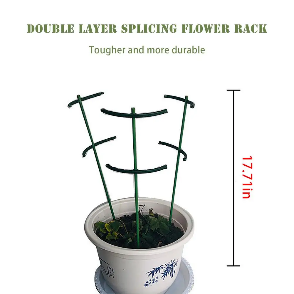 

6pcs/set DIY Plant Support Frame Artificial Mini Climbing Trellis UV Resistant Flower Climbing Trellis U Shape Plant Support