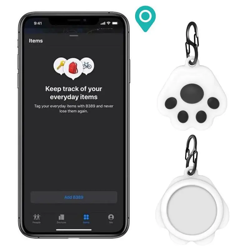 

Силиконовый защитный чехол с брелоком для airtag противоударный силиконовый защитный чехол с защитой от царапин и падений в виде кошачьей лап...