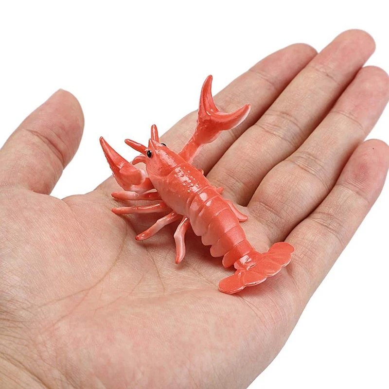 

New Creative Cute Lobster Model Pen Holder Weightlifting Lobster Bracket Storage Rack Pen Rack Gift Stationery Red