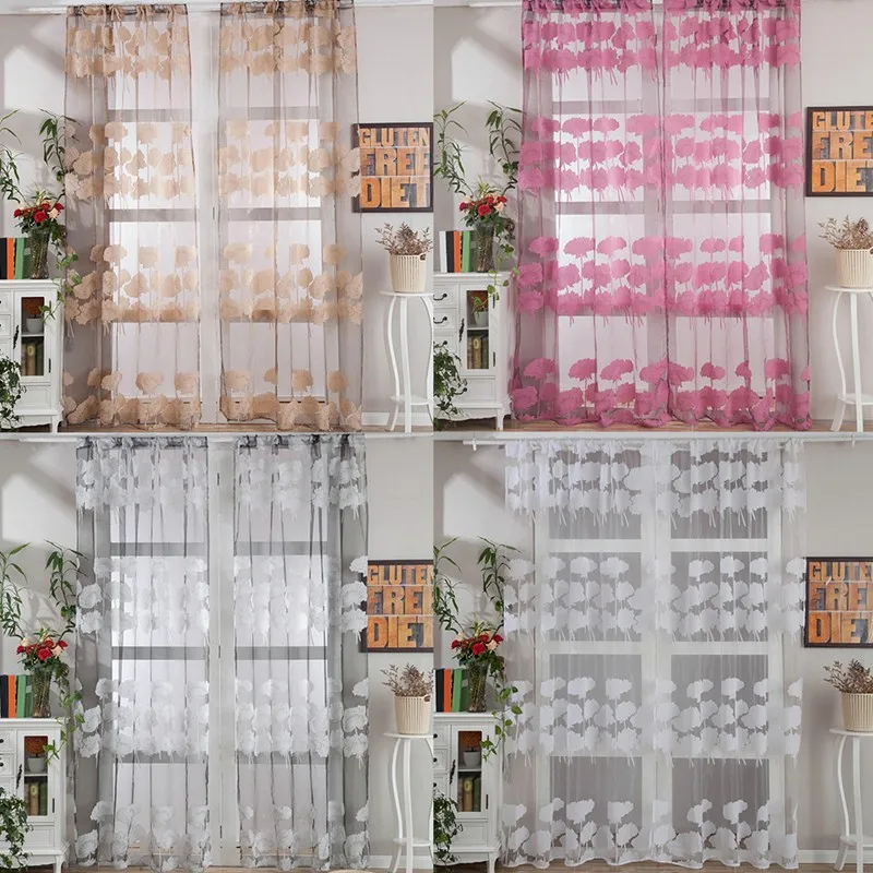 

1x2M Castle Printed Semi-shade Curtains for Living Room /Kitchen /Bedroom /Window Curtains