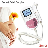 3 0 mhz contec sonolinea baby sound c doppler fetal heart rate monitor home pregnancy heart rate detector lcd display pink