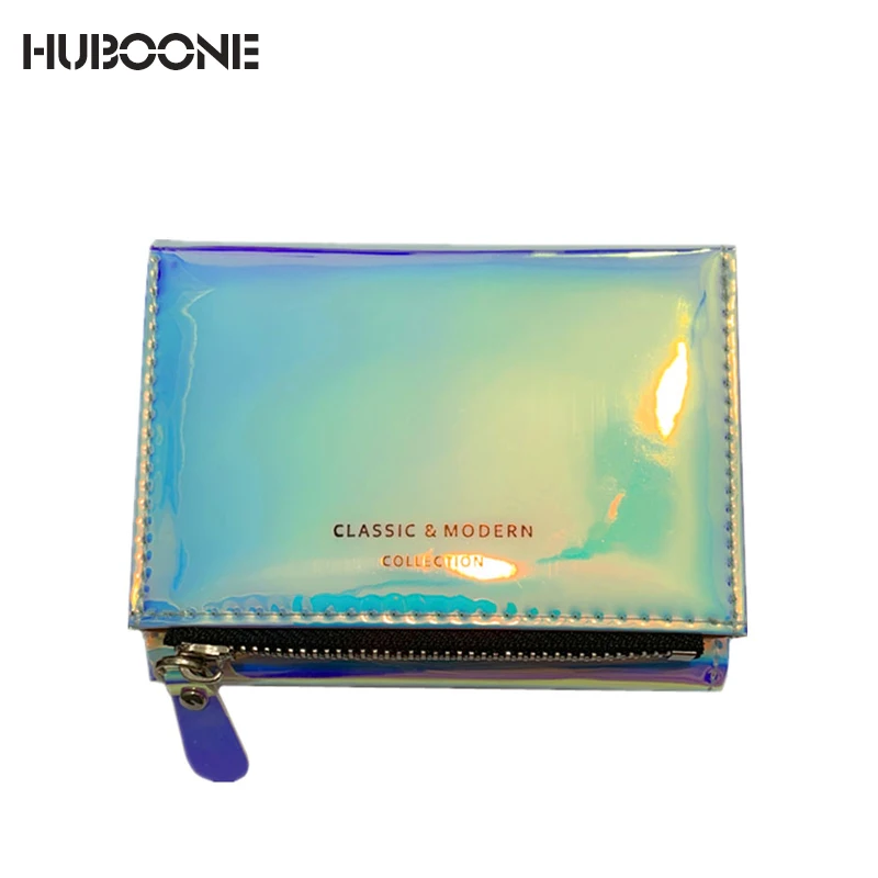 Новый маленький лазерный кошелек женские Мини кошельки Женский голографический