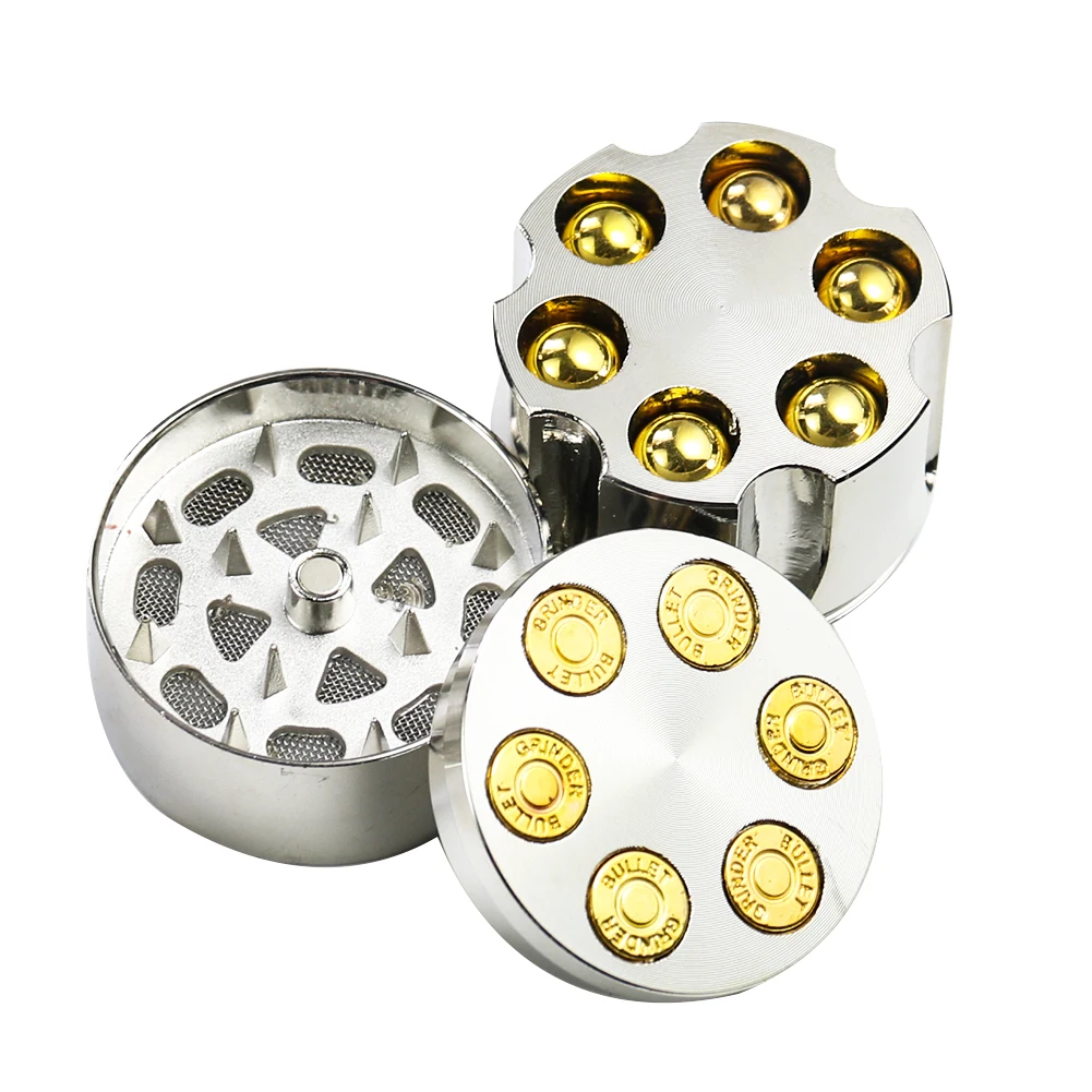 

3 Layers Aluminum Herbal Herb Tobacco Grinder Smoke Grinders Weed Herb Grinder Cigarette Accessories Bullet Shape Smoking Gadget