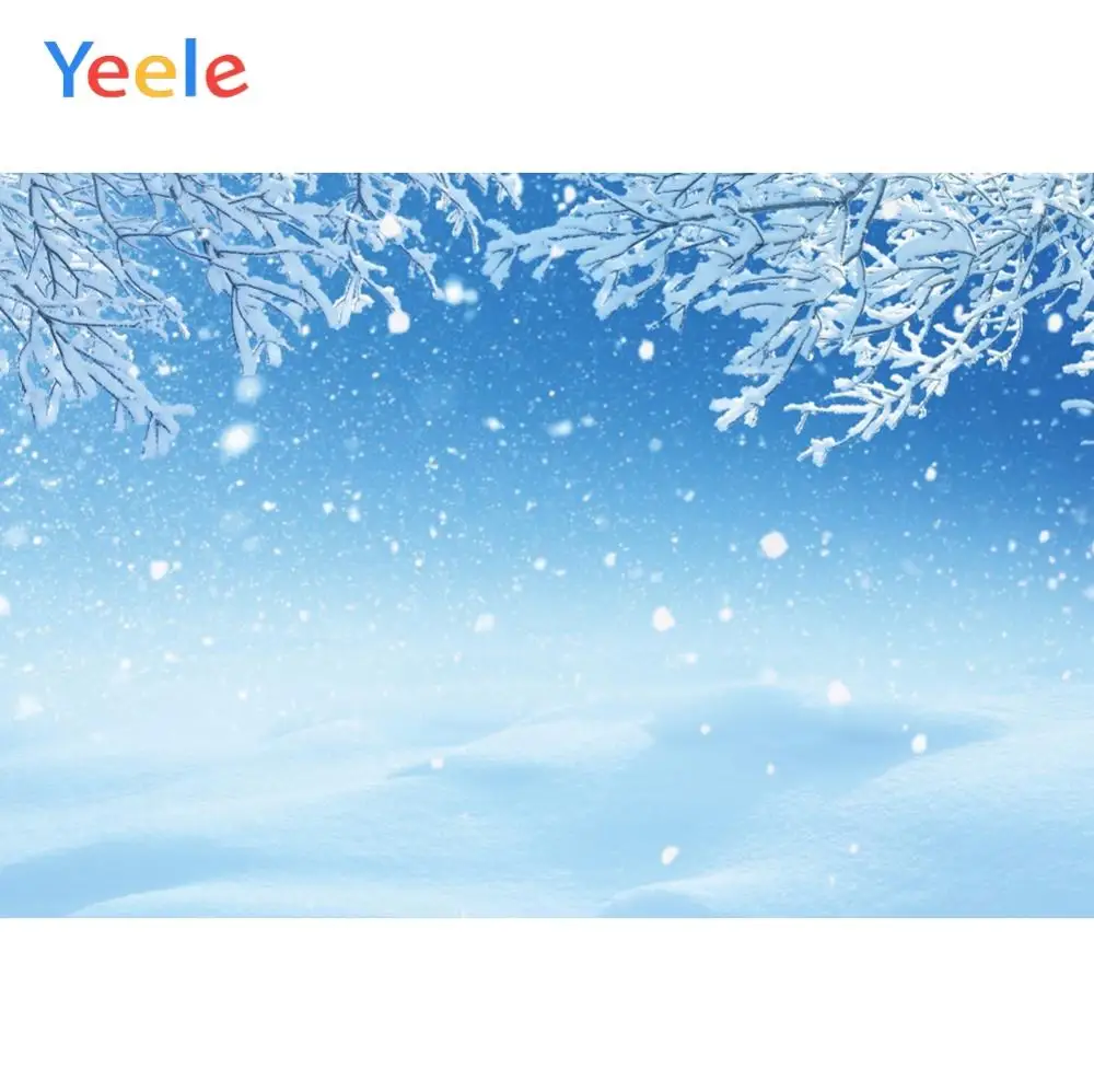 Зимняя Страна Чудес синий лед дерево Замороженные детские Портретные фотографии