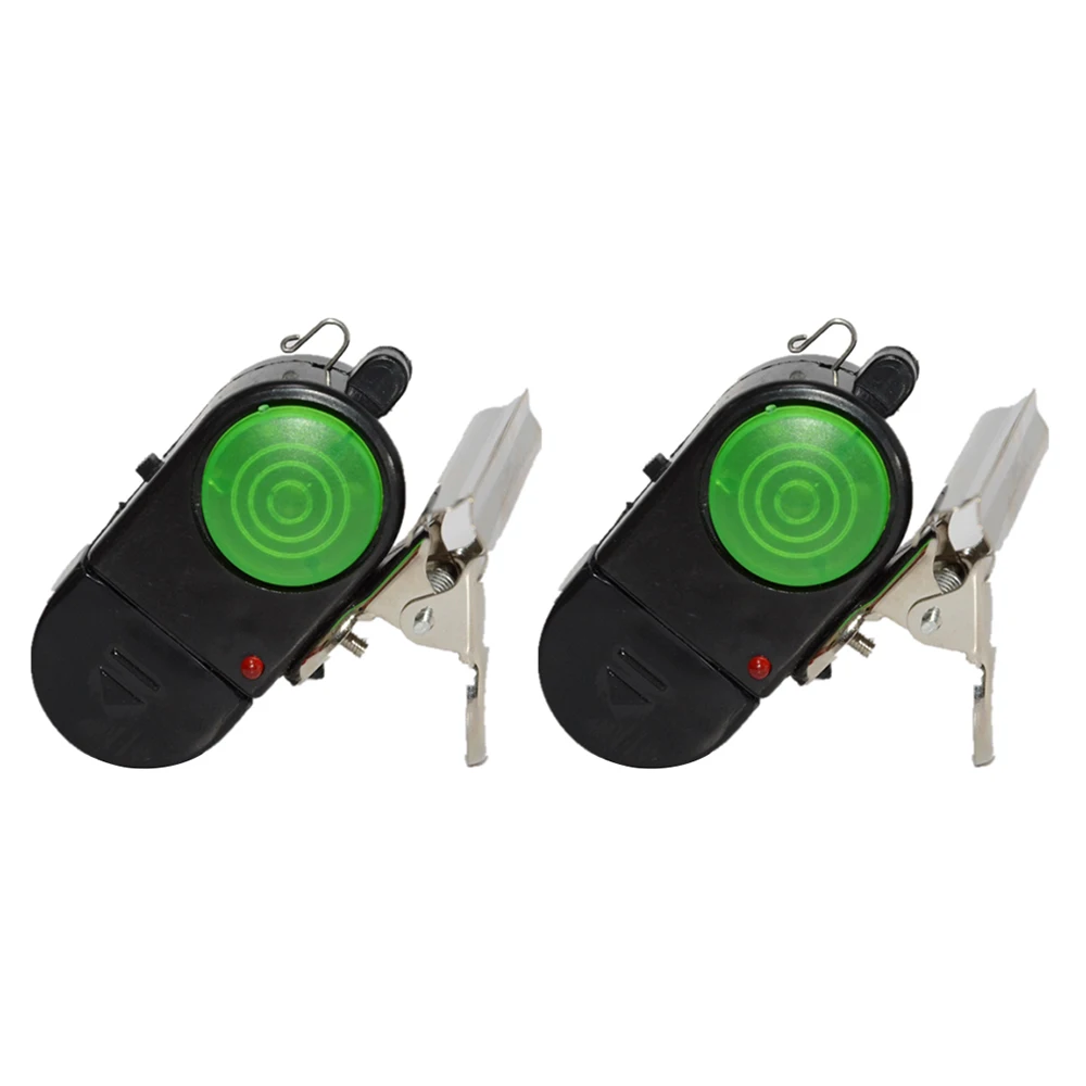 2pcs Fishing Alarm Electronic LED Fish Bite Sound Bell Clip On Rod Black | Спорт и развлечения
