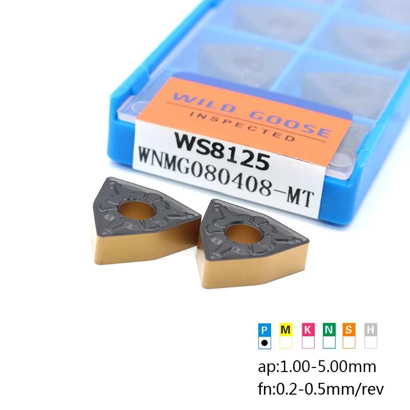 

10Pcs/set WNMG080404 WNMG080408 MT Tungsten Carbide Insert External Turning Tool Lathe Cutter Tool work for Steel