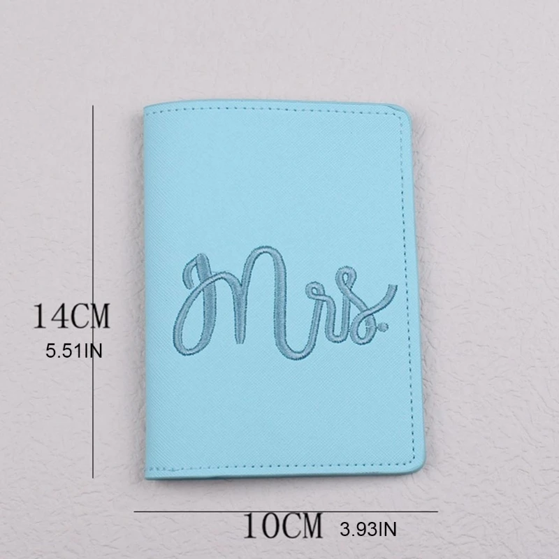 

066C Portable MRS Bride Travel Passport Credit Card Cover Holder Case Protector