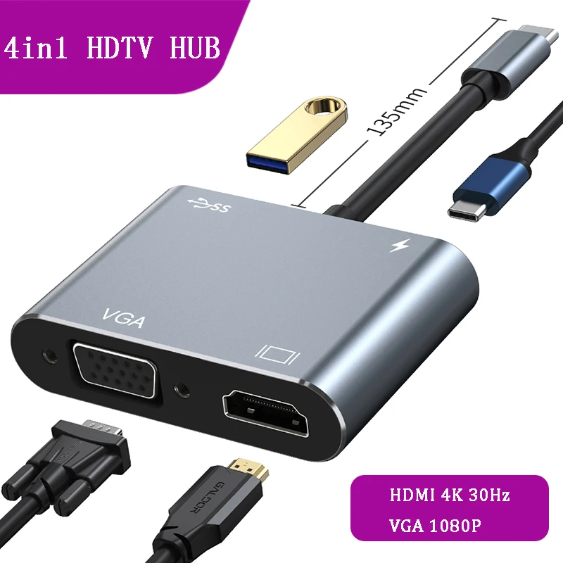 Док-станция с портами USB Type-C 11/8/7/6/5 4 в 1 |