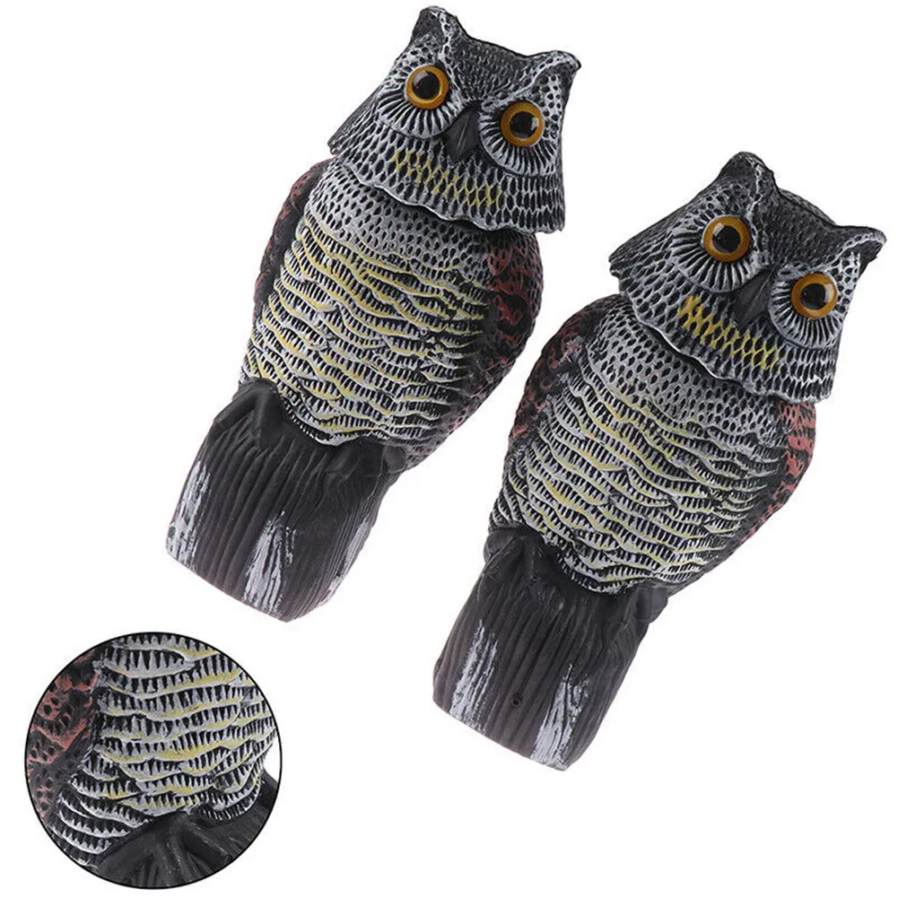 

Owl Pest Deterrent Handmade Birds Hunting Decoy Scarer Repeller Garden Decor RT88