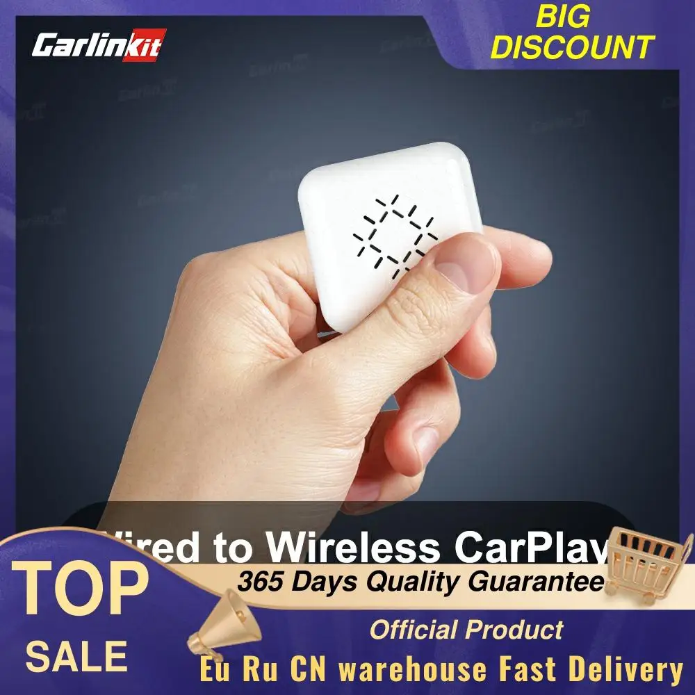 

Carlinkit 2021 Wireless CarPlay Mini Box Activator Media Player for Benz Mazda Volvo Sync Iphone Apps Carplay Wifi Connection