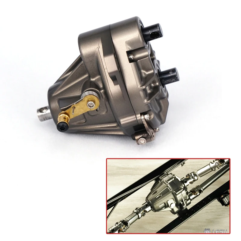LESU коробка передач дифференциальный замок 1/14 RC тягач самосвал Tamiya TH02224|Детали и