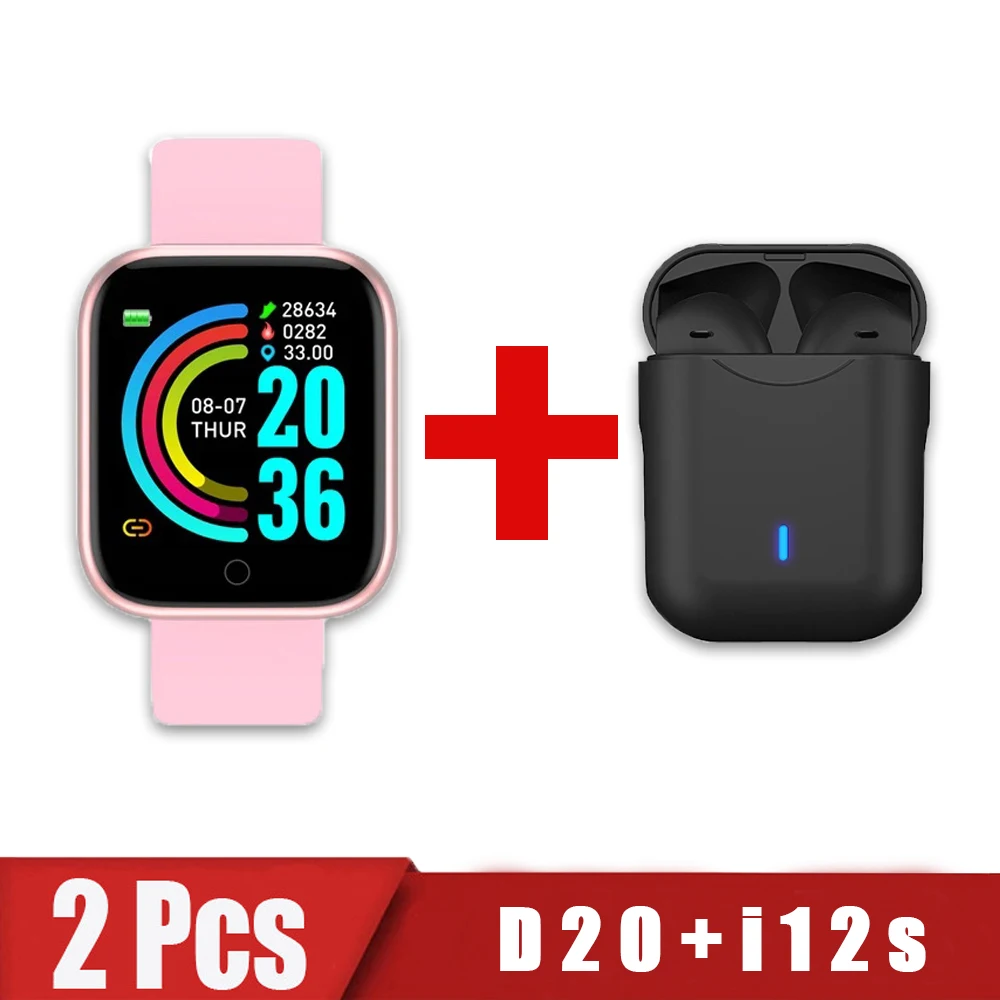 

Умные часы D20 с Bluetooth, фитнес-трекером, Пульсометром
