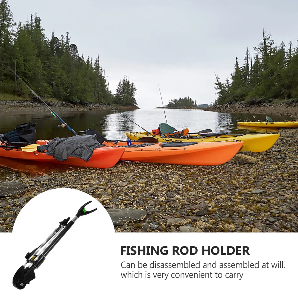 

1pc Fishing Rod Holder Stand Fishing Rod Rack Stainless Steel Fishing Supply