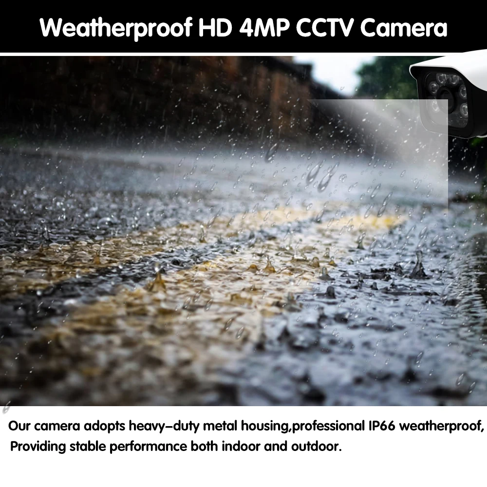Камера видеонаблюдения HCVAHDN HD CCD 2560*1440P 4 МП 6 инфракрасных ламп|camera system|home security