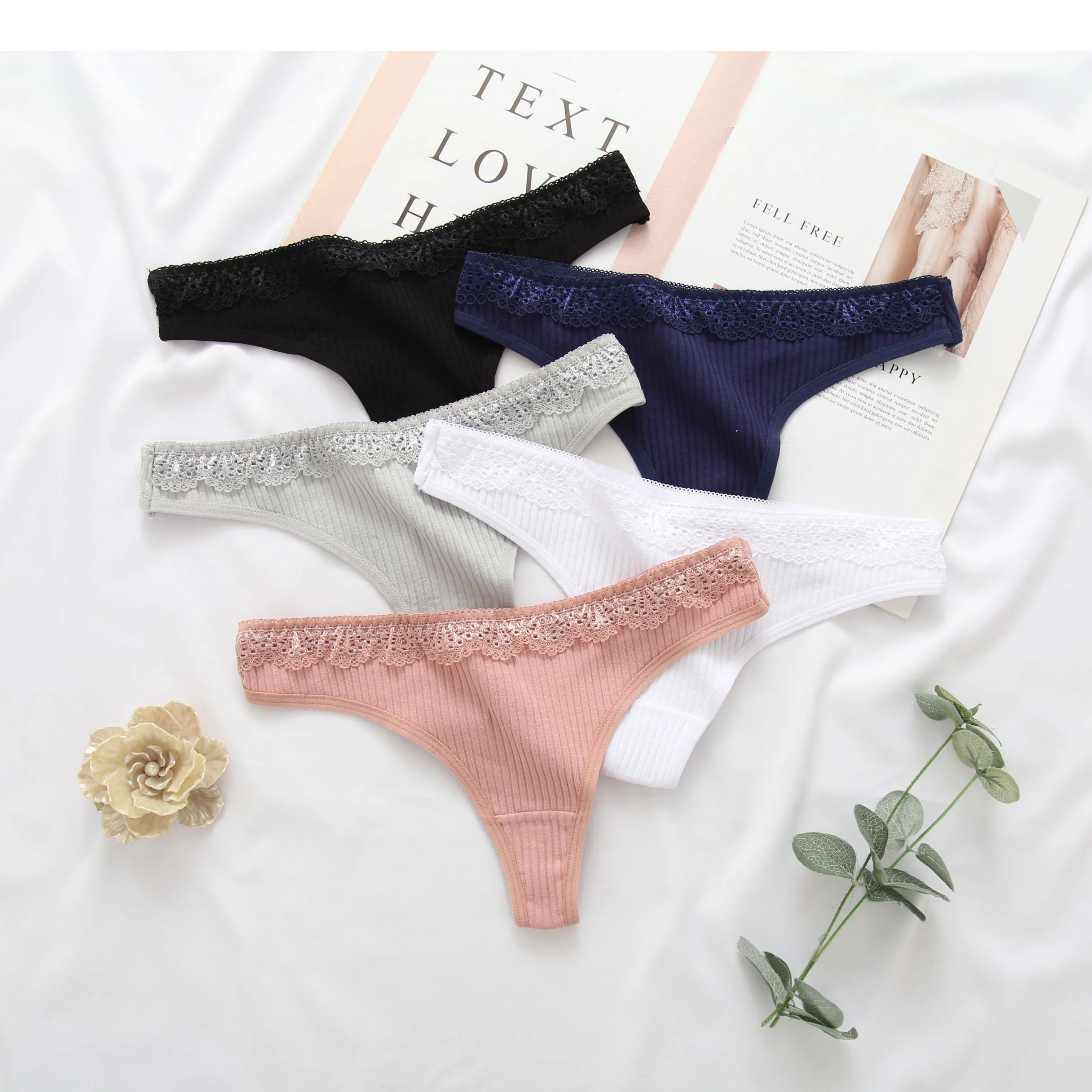 Женское удобное дышащее нижнее белье с низкой талией модные пикантные кружевные