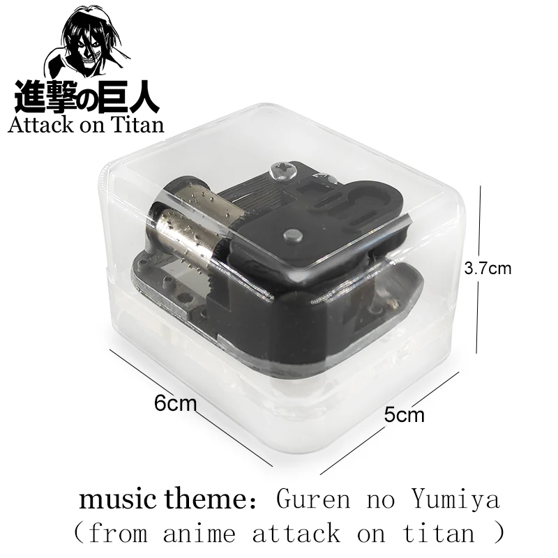 Акриловая Музыкальная шкатулка Windup механическое популярное аниме один раз из