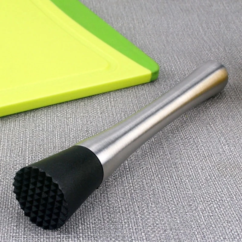 

1Pcs Crushed Ice Hammer Popsicle Sticks Cocktail Swizzle Stick Stainless Steel Multifunction Fruit Muddle Pestle Wine Supplies