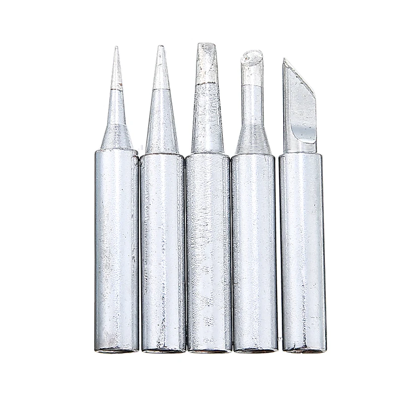 5 шт. паяльник серии 900M T с наконечником из серебристого металла без свинца