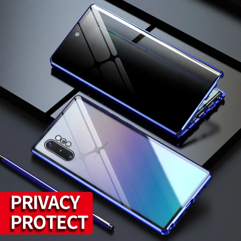 Чехол для телефона Samsung Note10 противоударный Магнитный чехол S9 + двухстороннее