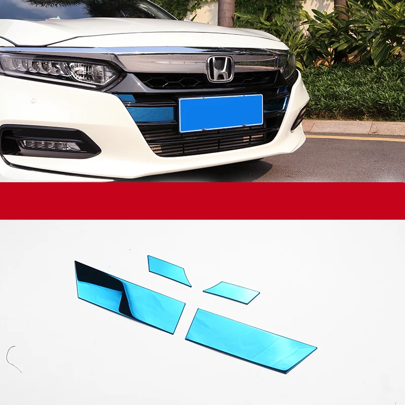 Lsrtw2017 бамперная решетка чистая отделка для Honda Accord 10th интерьерные аксессуары для формовки из нержавеющей стали - Название цвета: blue