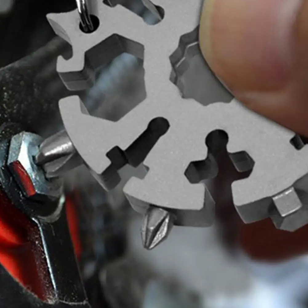 

20-in-1 Snowflake Tool Card Combination Multifunctional Snowflake Screwdriver Snowflake Wrench Tool Snowflake Tool Card