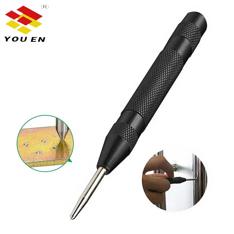 YOUEN тяжелый Прочный автоматический центр Пробивной пружины сверло Авто иглой