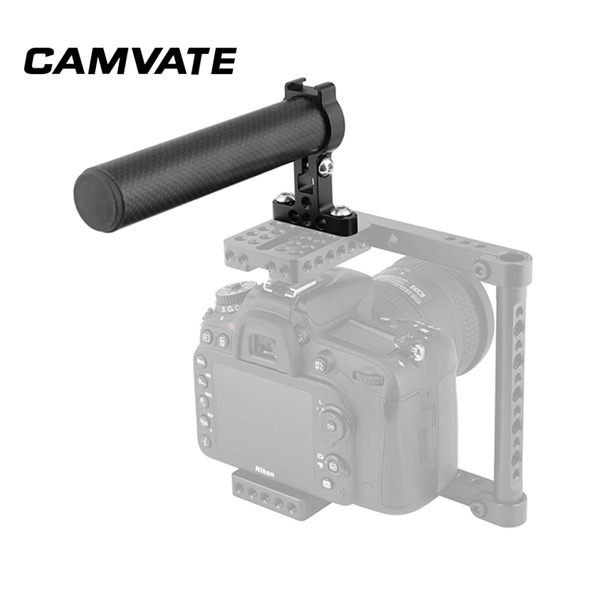 CAMVATE из углеродного волокна с ручкой наверху для переноски 1/4 &quot 20 точки