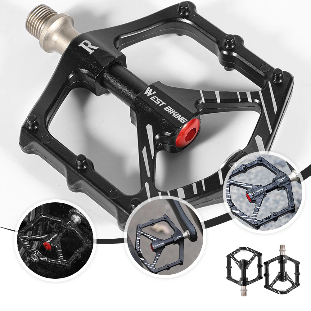 

1 Pair Of Anti-Skid Bike Pedals Mountain Bike Pedals Bike Bearing Treadles