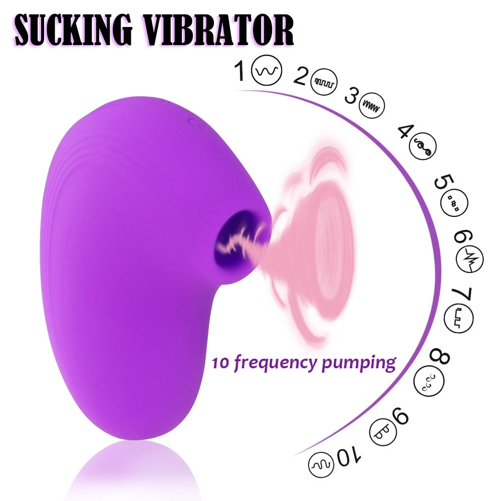 Вибратор сосающий клитора на присосках для присоска сосков Женский минет