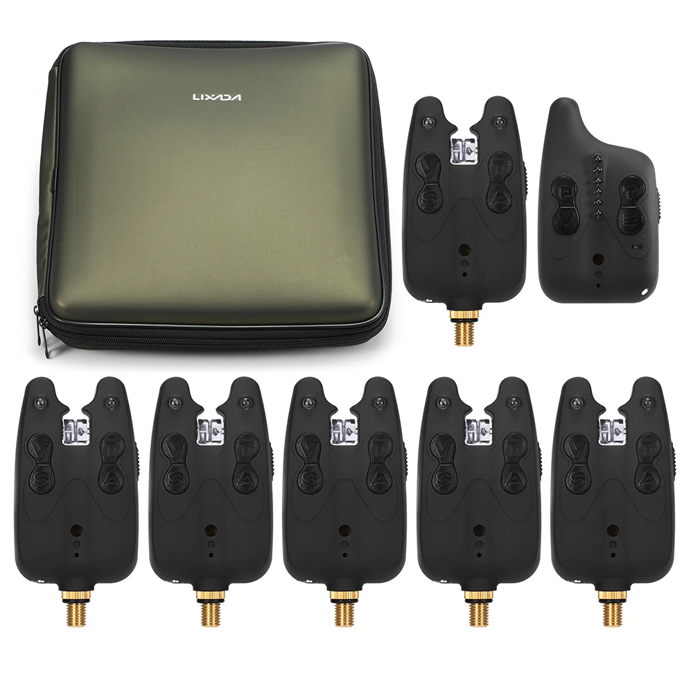 Lixada Беспроводная сигнализация для рыбалки набор сигнализаторов поклевки