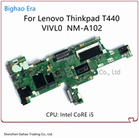 for lenovo thinkpad t440 laptop motherboard with i5 cpu vivl0 nm a102 ddr3 fru 04x5014 04x5010 04x5011 04x5012 04x5013 04x5015