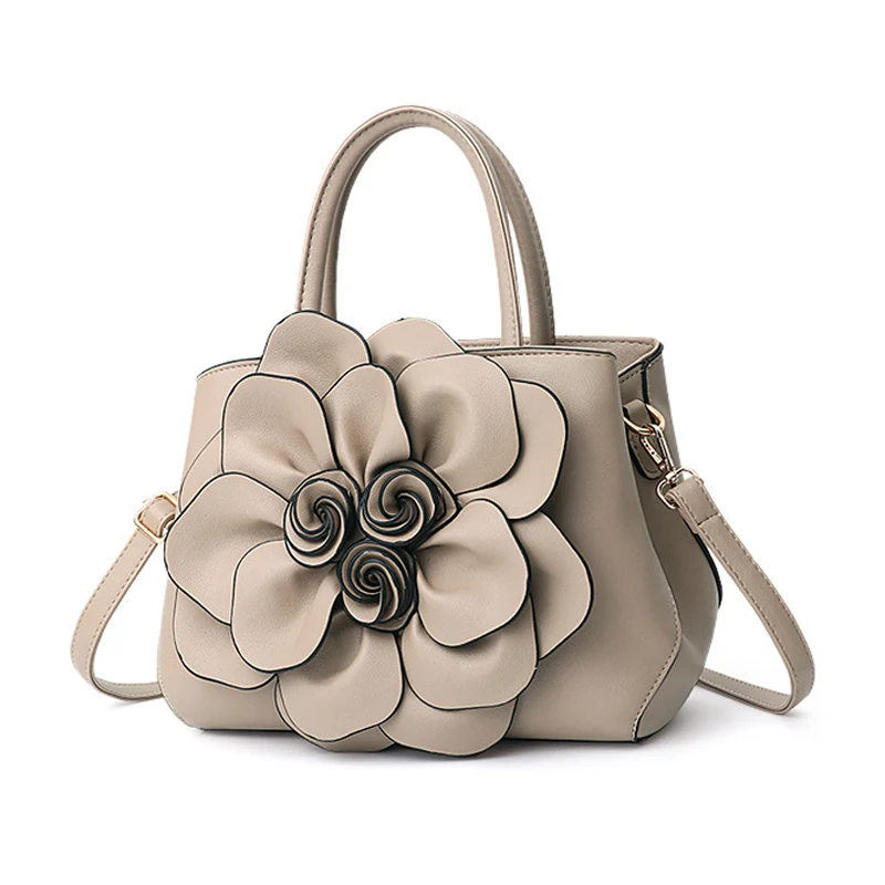 

1 Pcs Womens Handbag Shoulder Bag 3D Flower PU Leather for Mobile Phone Money Best Sale-WT