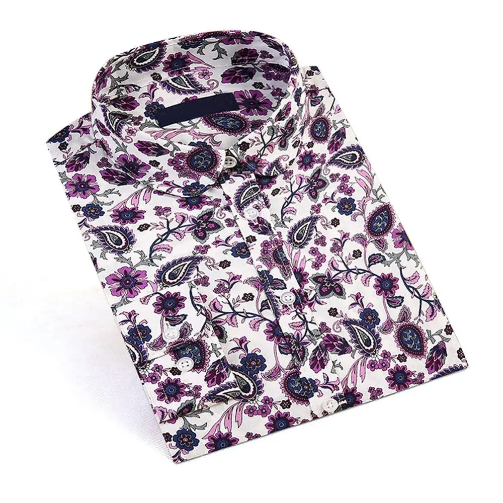

Dioufond Floral Shirts Women Blouses Blouse Cotton Blusa Feminina Long Sleeve Shirt Women Tops And Blouses 2016 New Fashion 5XL