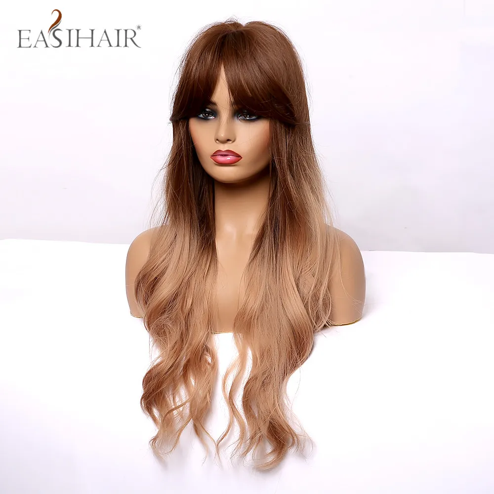 EASIHAIR с эффектом деграде (переход от темного к светильник коричневый длинные