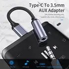Мини-переходник usb-c3,5 мм, из алюминиевого сплава, для наушников, 3,5, AUX, USB C, аналоговый аудиоадаптер для Huawei, Xiaomi
