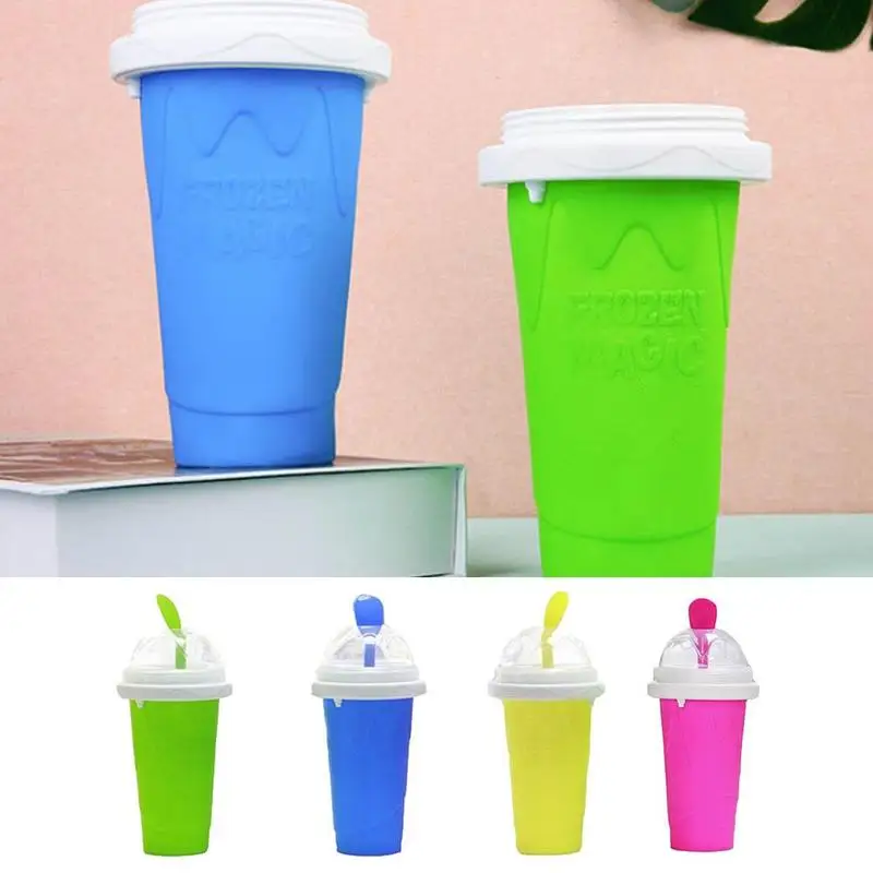 

Ice Cream Maker Cup DIY Homemade Ice Cream Smoothie Creative Summer Ice Bottle Juice Cup Fast Water Cup Cooling Children V7D7