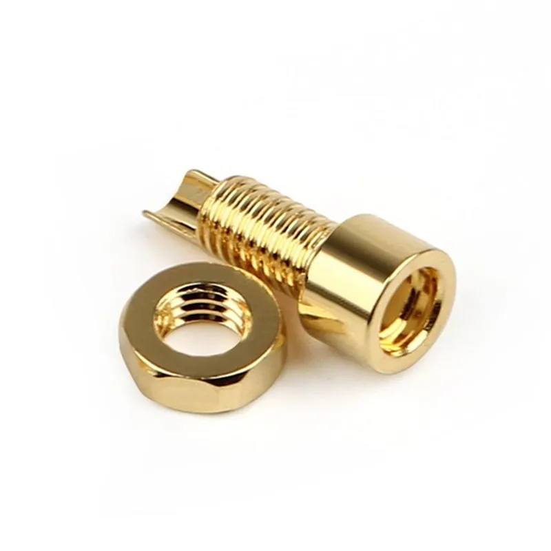 

10pcs Headphone Adapter Earphone PCB Mount Pin Female For Soldering MMCX IE800 Long Type Beryllium Copper Wire Connector