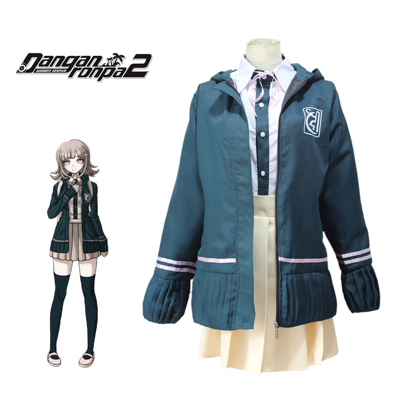 Nanami ChiaKi костюм Danganronpa 2 косплей школьная форма Женский моряка японский аниме на